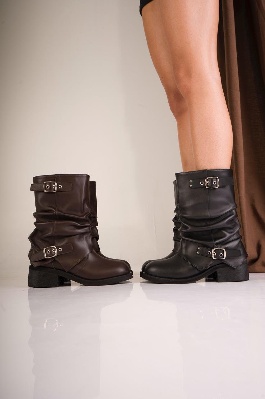 BOTAS LULA • Color Negro Marron Women - Zapatos para Mujer BOTAS LULA • Color Negro Marron - Imagen 2