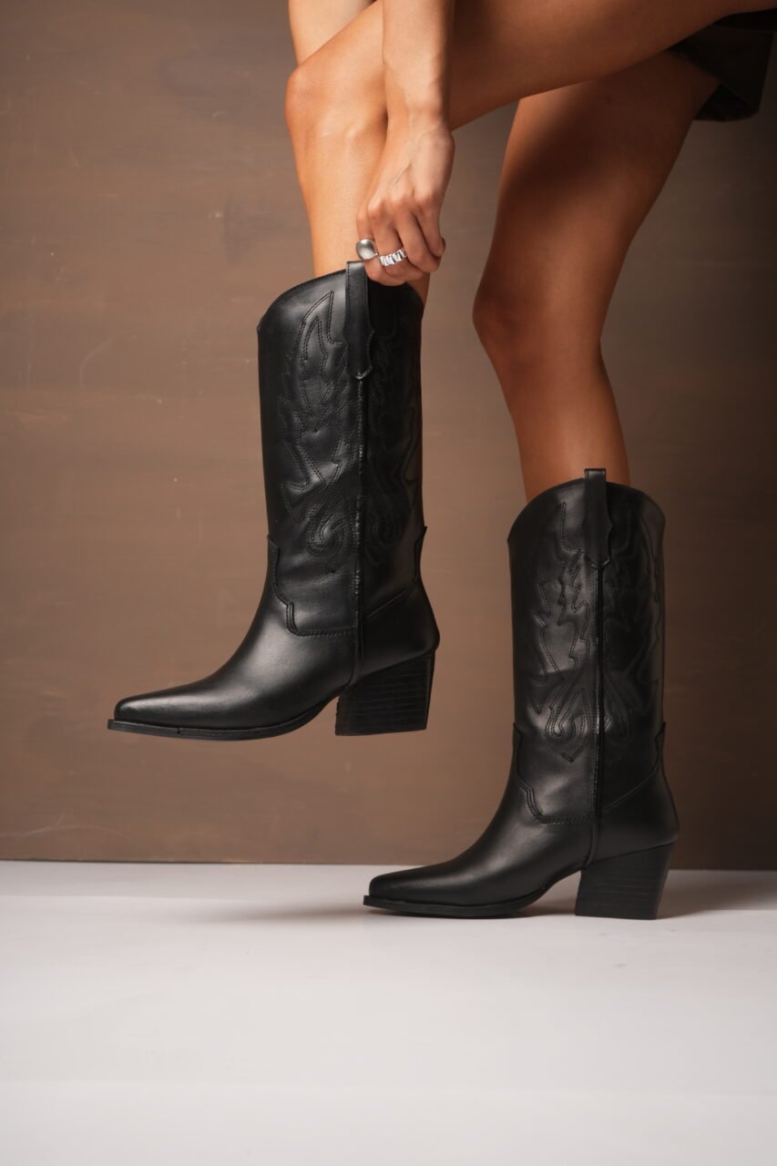 BOTAS MÁLAGA • Color Negro Marron Women - Zapatos para Mujer BOTAS MÁLAGA • Color Negro Marron - Imagen 3