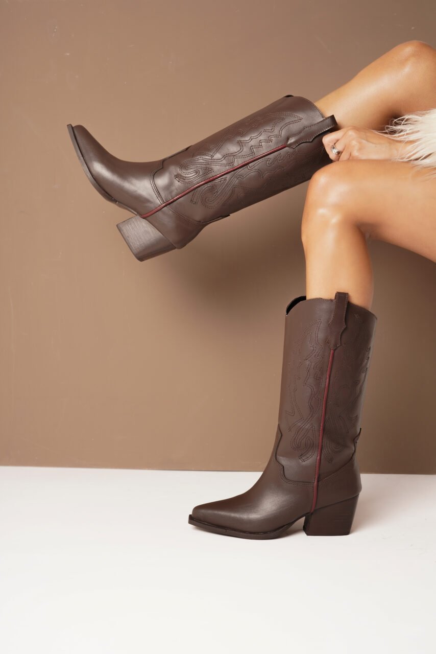 BOTAS MÁLAGA • Color Negro Marron Women - Zapatos para Mujer BOTAS MÁLAGA • Color Negro Marron - Imagen 2