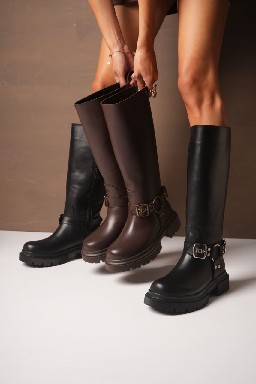 BOTAS COSSIA • Color Negro Marron Women - Zapatos para Mujer BOTAS COSSIA • Color Negro Marron - Imagen 2