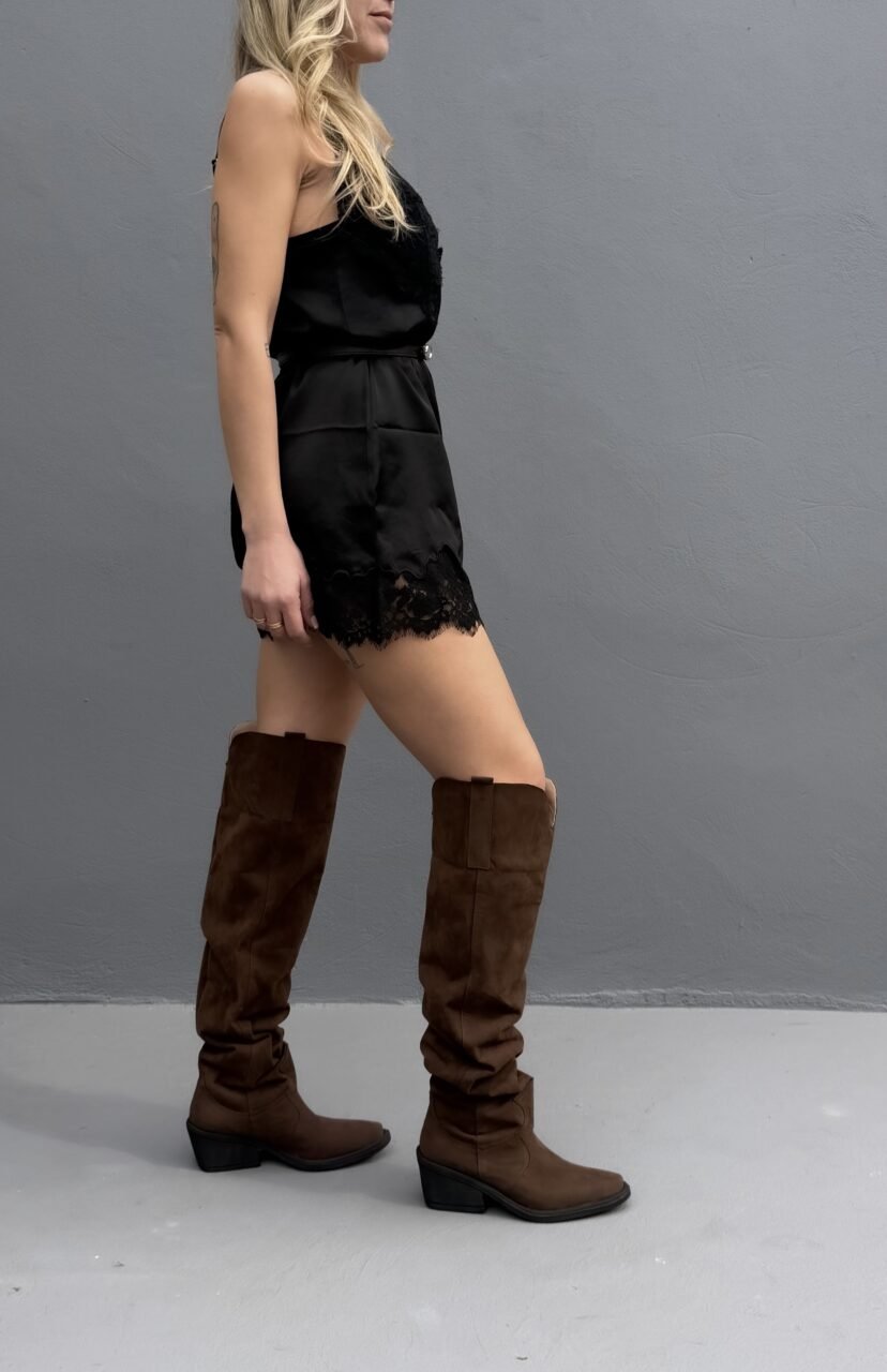 TEXANAS KAT • Color Negro Marrón Sintético Women - Zapatos para Mujer TEXANAS KAT • Color Negro Marrón Sintético - Imagen 4
